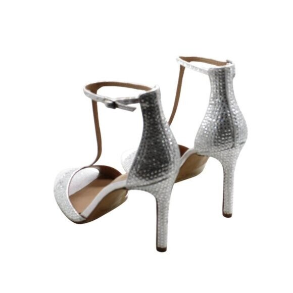 Inc Womens Silver Embellished Adjustable Firah Round Toe - Picture 8 of 8